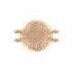 Cymbal ™ DQ metal Connector Pithari Ii for 11/0 beads - Rose gold